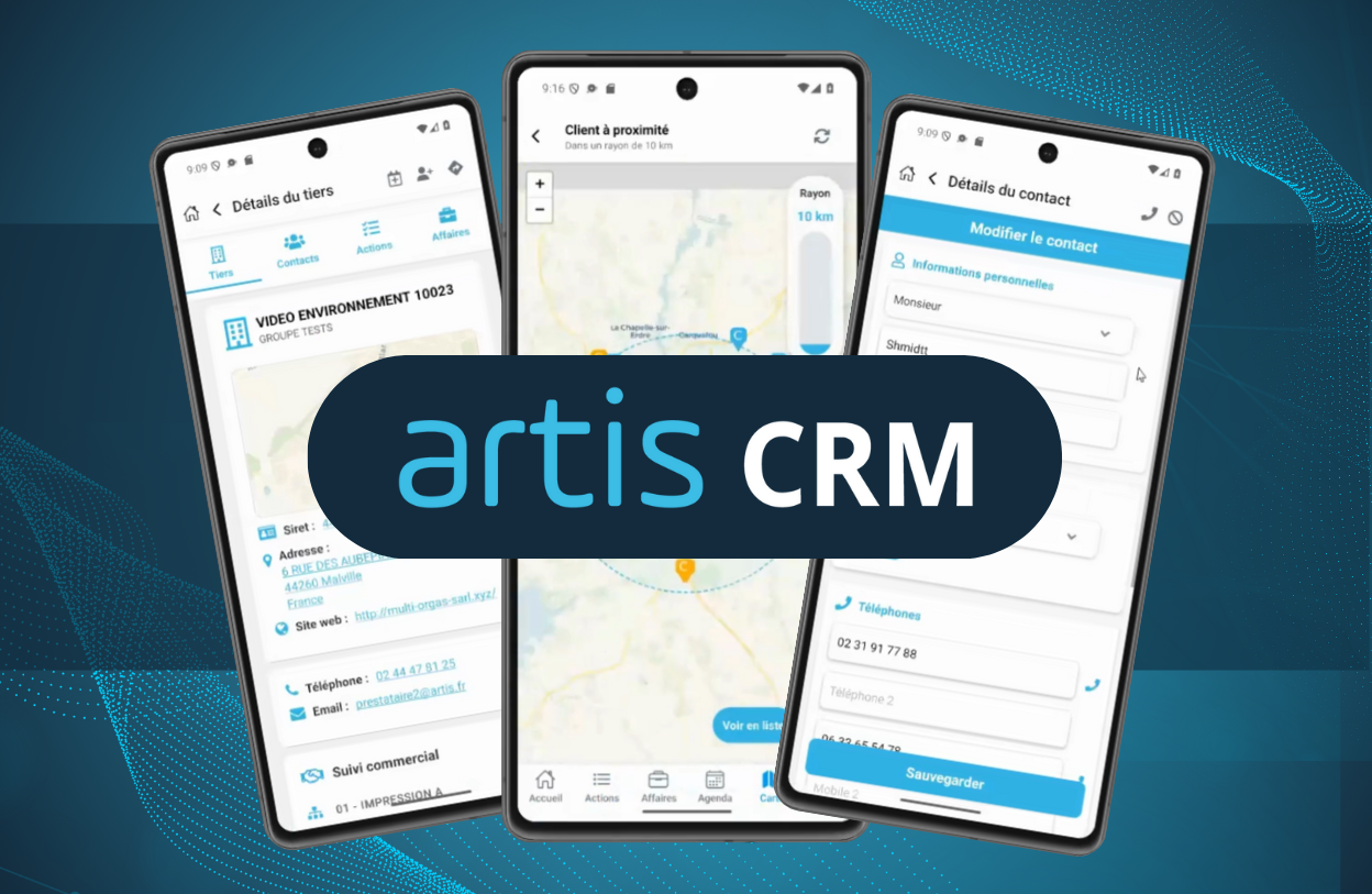 Découvrez la nouvelle version de l'application mobile artis CRM